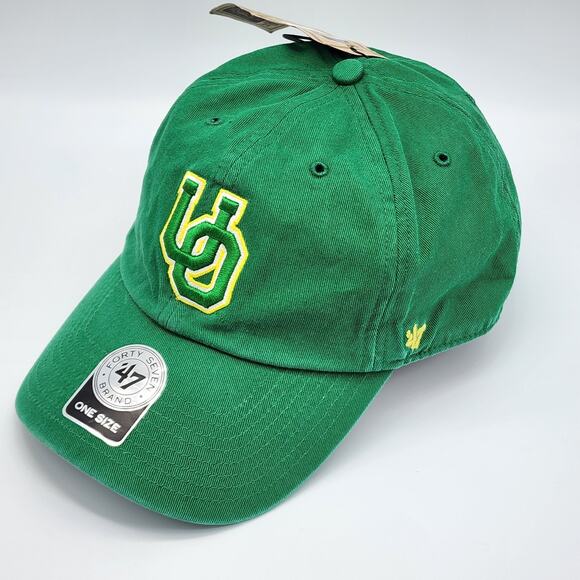 University of Oregon Ducks 47 Brand Green Hat Cap Embroiderd UO New with Tags - Picture 2 of 9